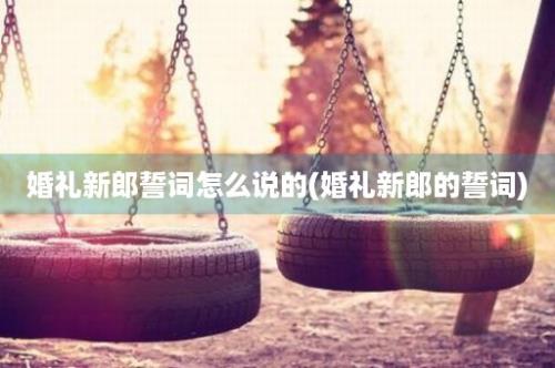 婚礼新郎誓词怎么说的(婚礼新郎的誓词)