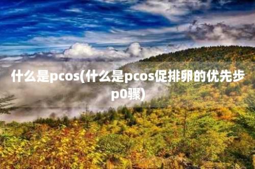 什么是pcos(什么是pcos促排卵的优先步p0骤)