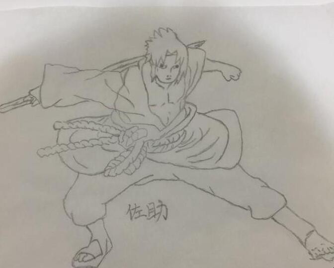 简笔画佐助如何画