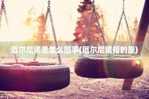 厄尔尼诺是怎么回事(厄尔尼诺指的是)