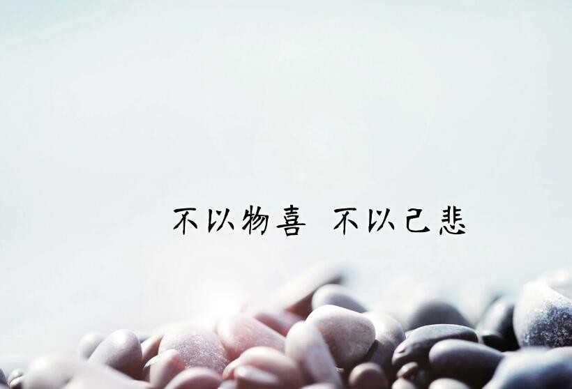 不以物喜，不以己悲出自哪里