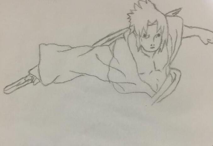 简笔画佐助如何画