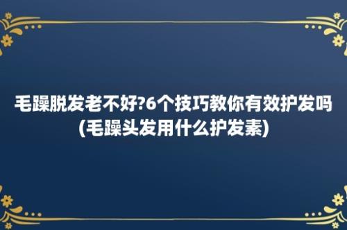 毛躁脱发老不好?6个技巧教你有效护发吗(毛躁头发用什么护发素)