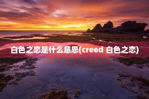 白色之恋是什么意思(creed 白色之恋)