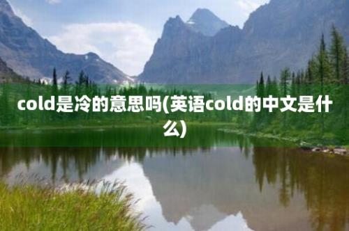 cold是冷的意思吗(英语cold的中文是什么)