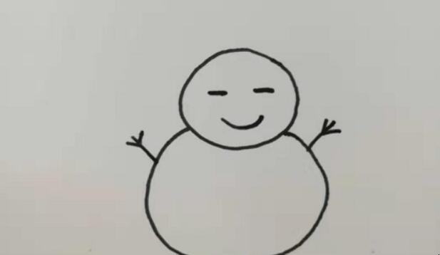 雪人简笔画