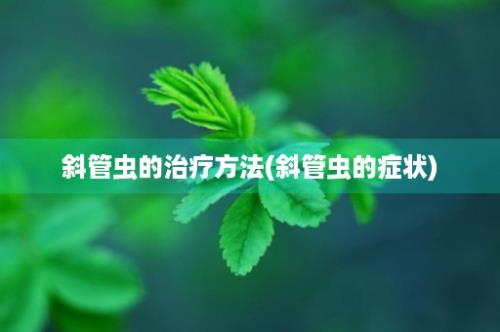 斜管虫的治疗方法(斜管虫的症状)