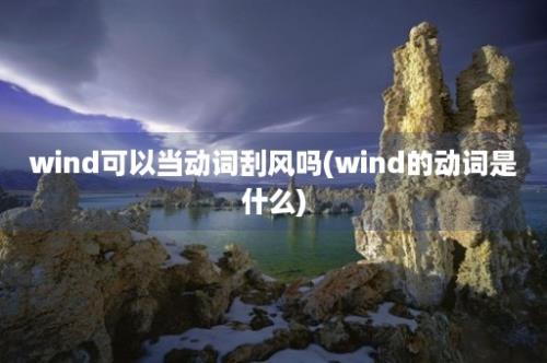 wind可以当动词刮风吗(wind的动词是什么)