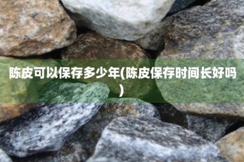 陈皮可以保存多少年(陈皮保存时间长好吗)