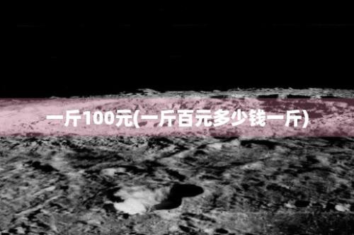 一斤100元(一斤百元多少钱一斤)