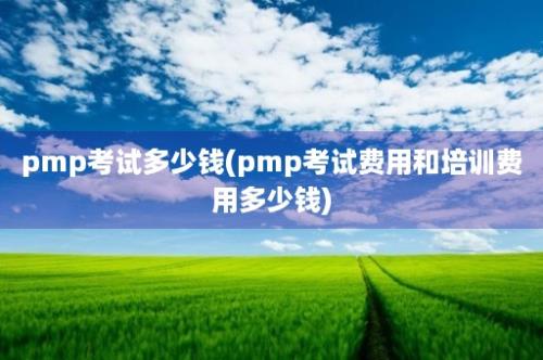 pmp考试多少钱(pmp考试费用和培训费用多少钱)