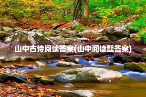 山中古诗阅读答案(山中阅读题答案)