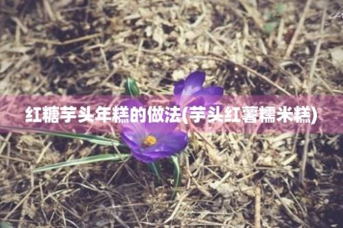 红糖芋头年糕的做法(芋头红薯糯米糕)