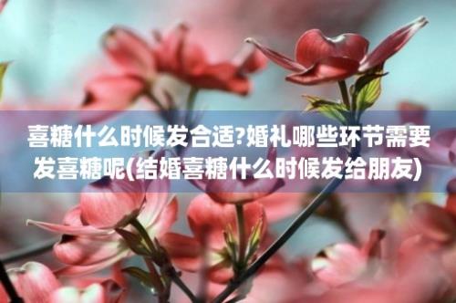 喜糖什么时候发合适?婚礼哪些环节需要发喜糖呢(结婚喜糖什么时候发给朋友)