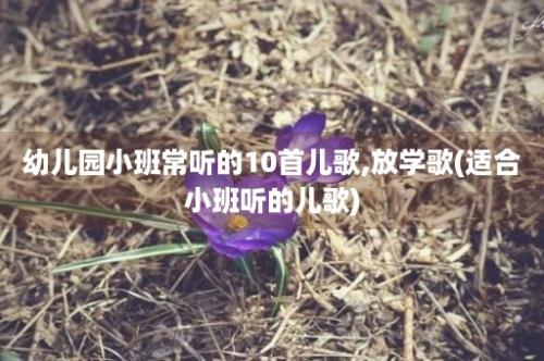 幼儿园小班常听的10首儿歌,放学歌(适合小班听的儿歌)