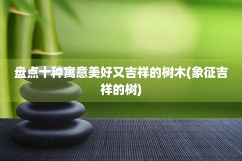 盘点十种寓意美好又吉祥的树木(象征吉祥的树)