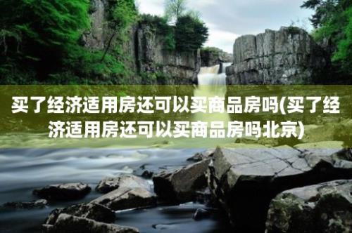 买了经济适用房还可以买商品房吗(买了经济适用房还可以买商品房吗北京)