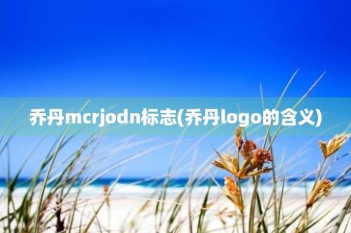 乔丹mcrjodn标志(乔丹logo的含义)