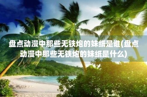 盘点动漫中那些无铁炮的妹纸是谁(盘点动漫中那些无铁炮的妹纸是什么)