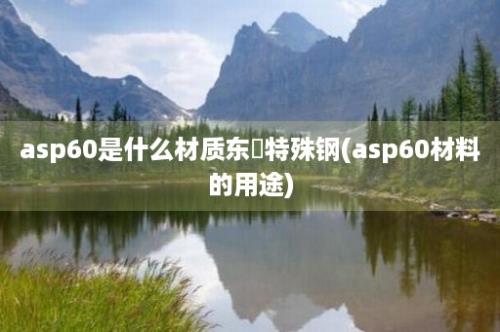 asp60是什么材质东锜特殊钢(asp60材料的用途)