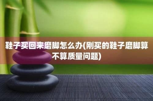 鞋子买回来磨脚怎么办(刚买的鞋子磨脚算不算质量问题)