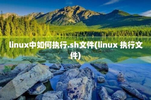 linux中如何执行.sh文件(linux 执行文件)