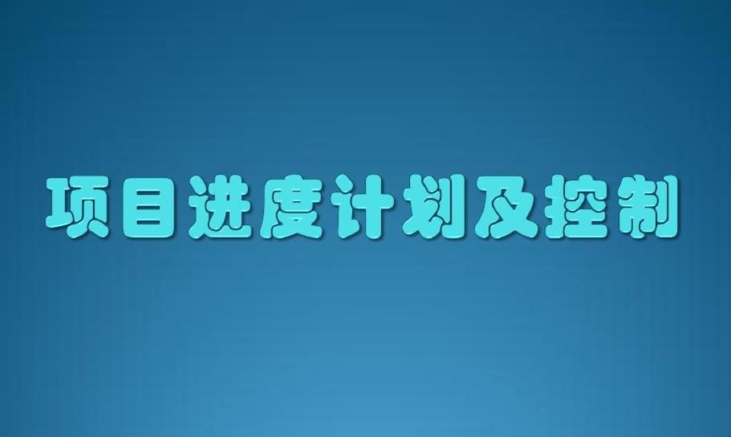 项目进度计划