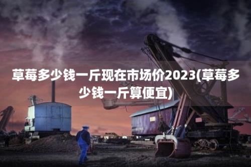 草莓多少钱一斤现在市场价2023(草莓多少钱一斤算便宜)