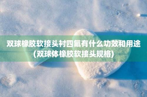 双球橡胶软接头衬四氟有什么功效和用途(双球体橡胶软接头规格)