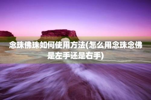 念珠佛珠如何使用方法(怎么用念珠念佛是左手还是右手)