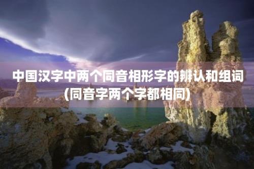 中国汉字中两个同音相形字的辨认和组词(同音字两个字都相同)