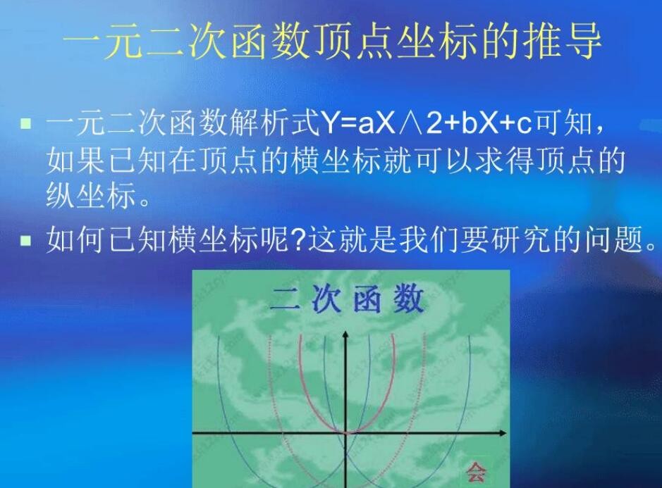 二次函数顶点坐标怎么算