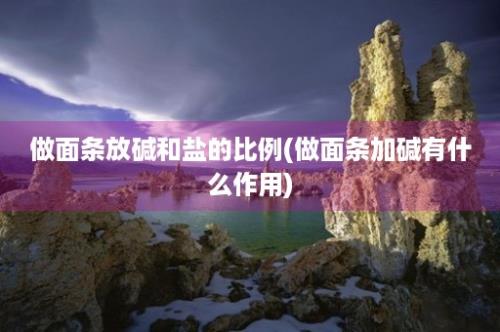 做面条放碱和盐的比例(做面条加碱有什么作用)