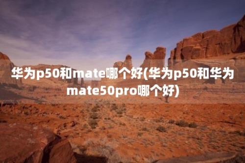 华为p50和mate哪个好(华为p50和华为mate50pro哪个好)