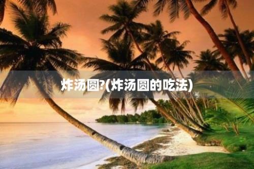 炸汤圆?(炸汤圆的吃法)