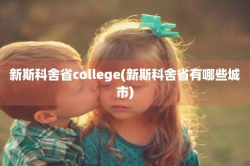 新斯科舍省college(新斯科舍省有哪些城市)