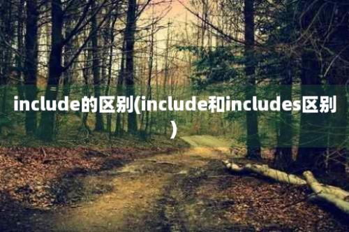 include的区别(include和includes区别)