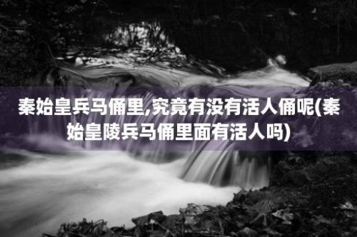 秦始皇兵马俑里,究竟有没有活人俑呢(秦始皇陵兵马俑里面有活人吗)