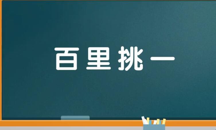 百里挑一的意思是什么