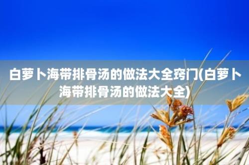 白萝卜海带排骨汤的做法大全窍门(白萝卜海带排骨汤的做法大全)