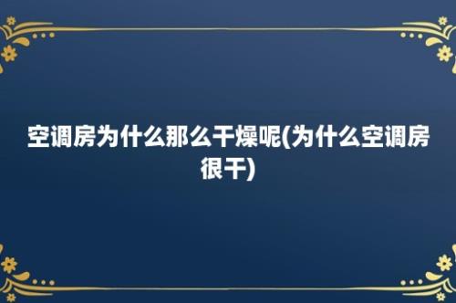 空调房为什么那么干燥呢(为什么空调房很干)