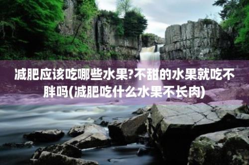 减肥应该吃哪些水果?不甜的水果就吃不胖吗(减肥吃什么水果不长肉)