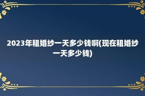 2023年租婚纱一天多少钱啊(现在租婚纱一天多少钱)