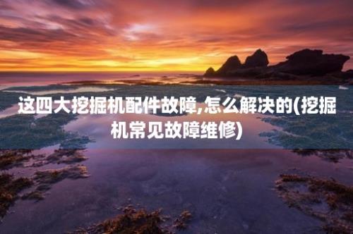 这四大挖掘机配件故障,怎么解决的(挖掘机常见故障维修)