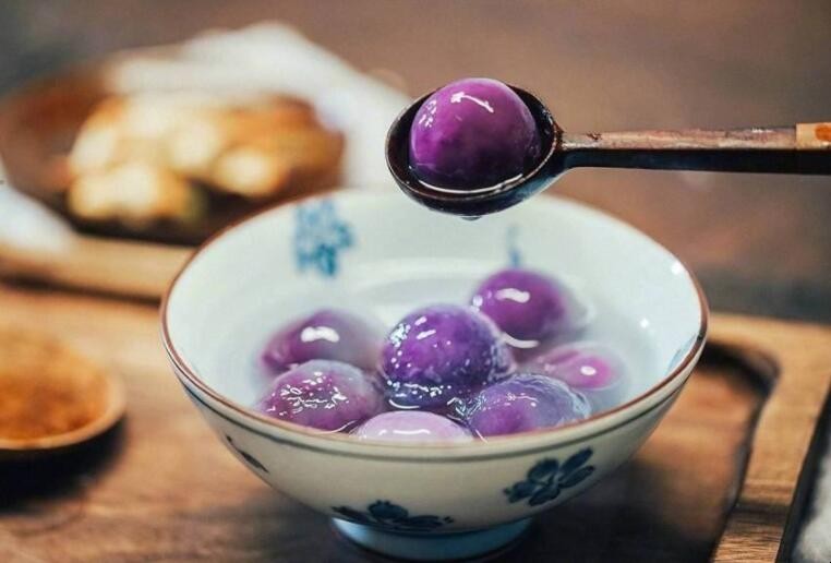 紫薯南瓜汤圆
