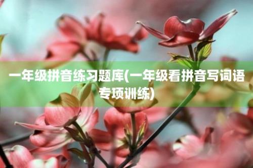 一年级拼音练习题库(一年级看拼音写词语专项训练)