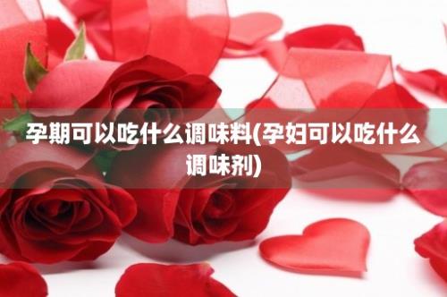 孕期可以吃什么调味料(孕妇可以吃什么调味剂)