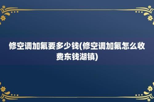 修空调加氟要多少钱(修空调加氟怎么收费东钱湖镇)