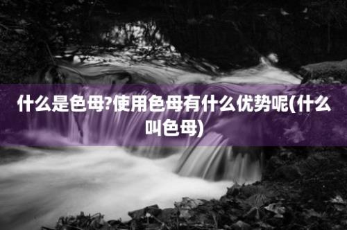 什么是色母?使用色母有什么优势呢(什么叫色母)