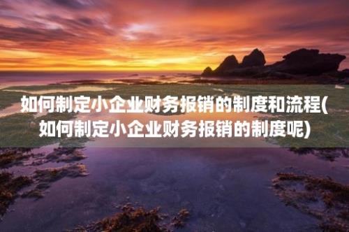 如何制定小企业财务报销的制度和流程(如何制定小企业财务报销的制度呢)